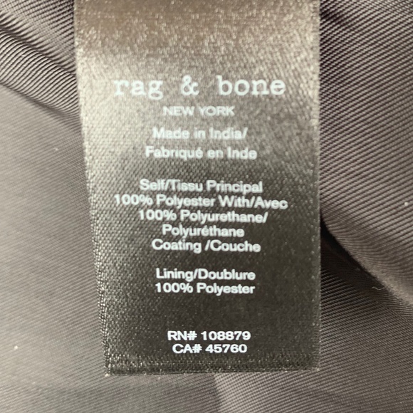 rag & bone Monica Faux Leather Foil Jacket - Picture 8 of 13